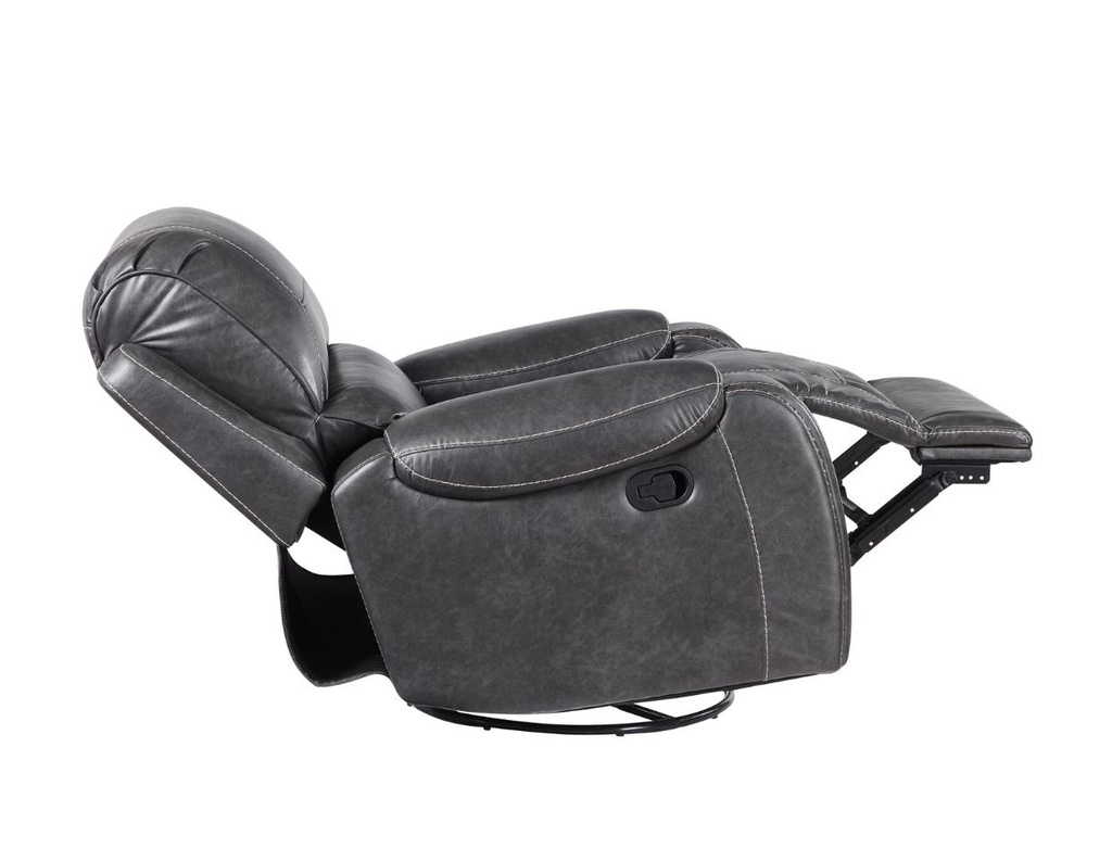 Keily Manual Swivel Recliner Chair Grey