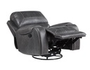 Keily Manual Swivel Recliner Chair Grey