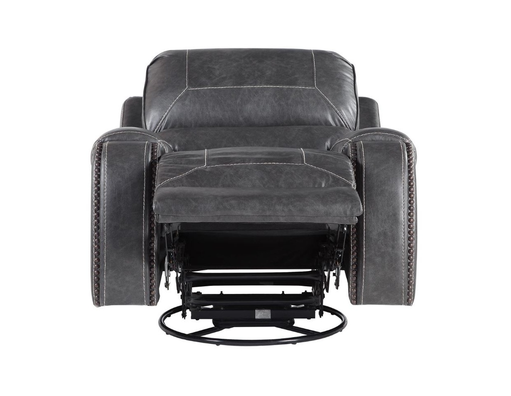 Keily Manual Swivel Recliner Chair Grey