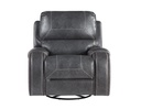 Keily Manual Swivel Recliner Chair Grey