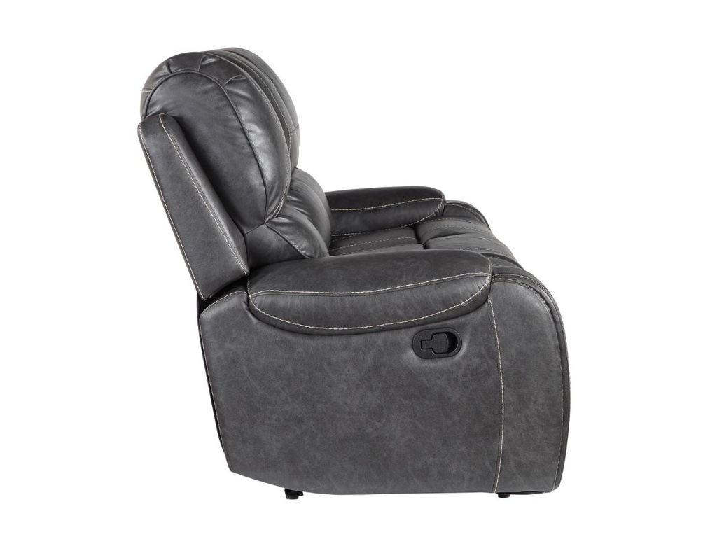 Keily Manual Motion Recliner Sofa Grey