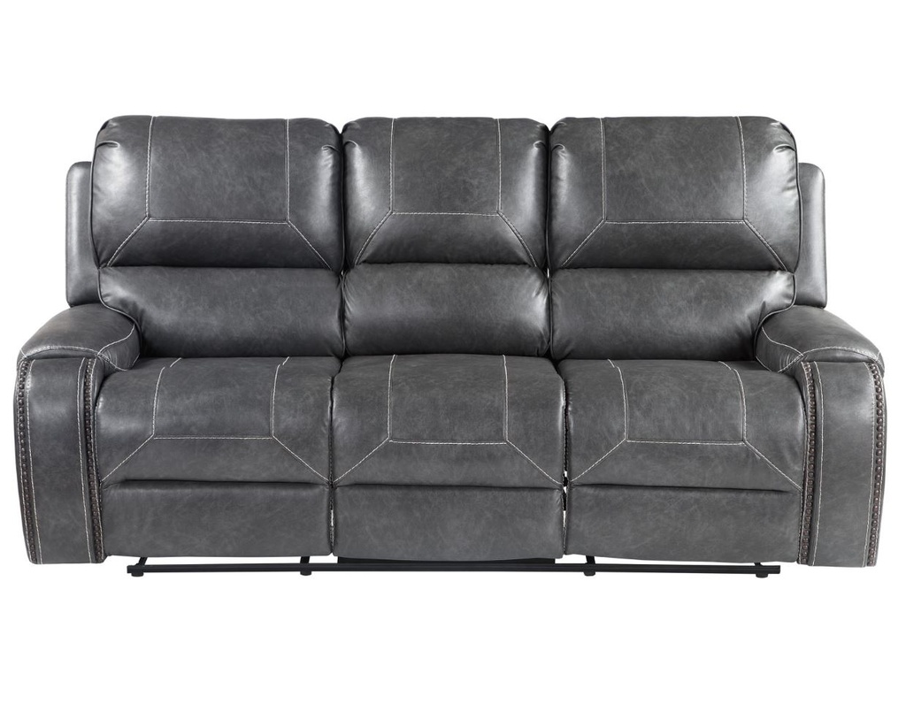 Keily Manual Motion Recliner Sofa Grey