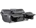 Keily Manual Motion Recliner Sofa Grey