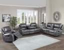 Keily Manual Motion Recliner Loveseat Grey