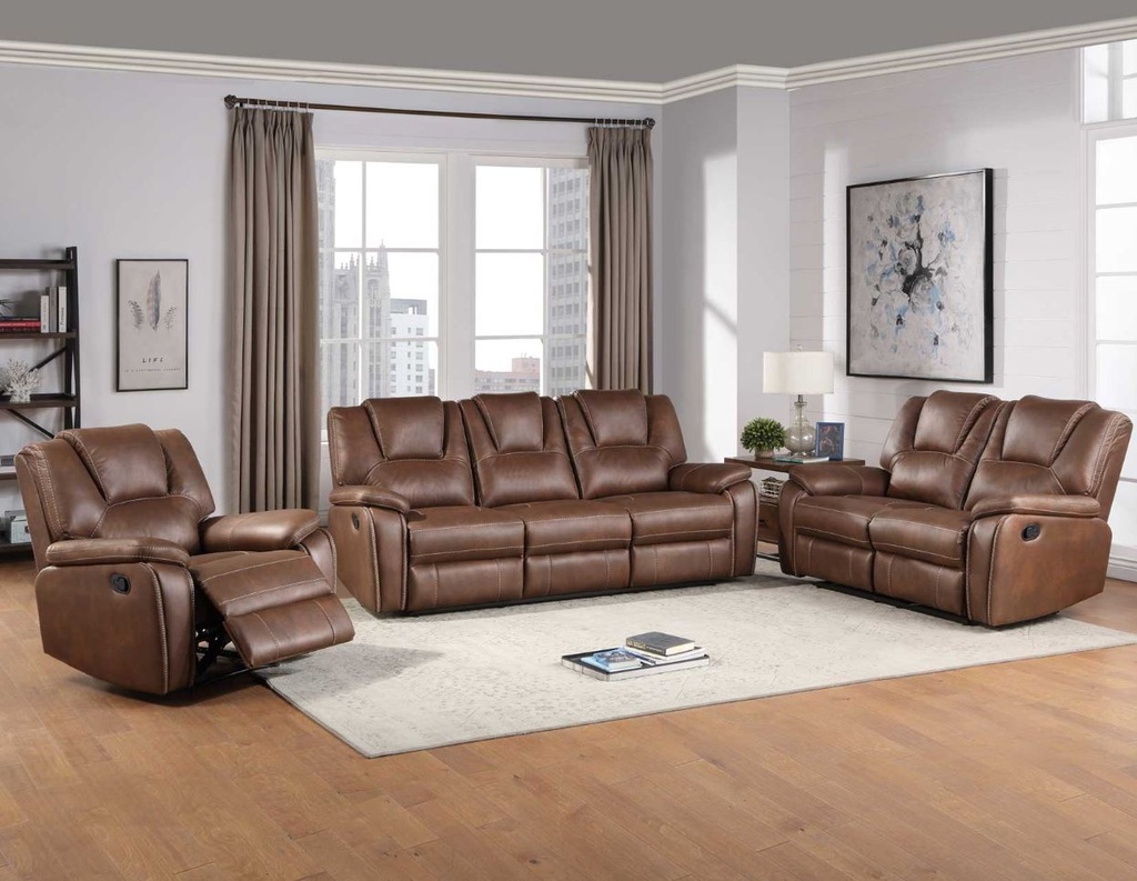 Katrine Manual Motion Sofa Brown