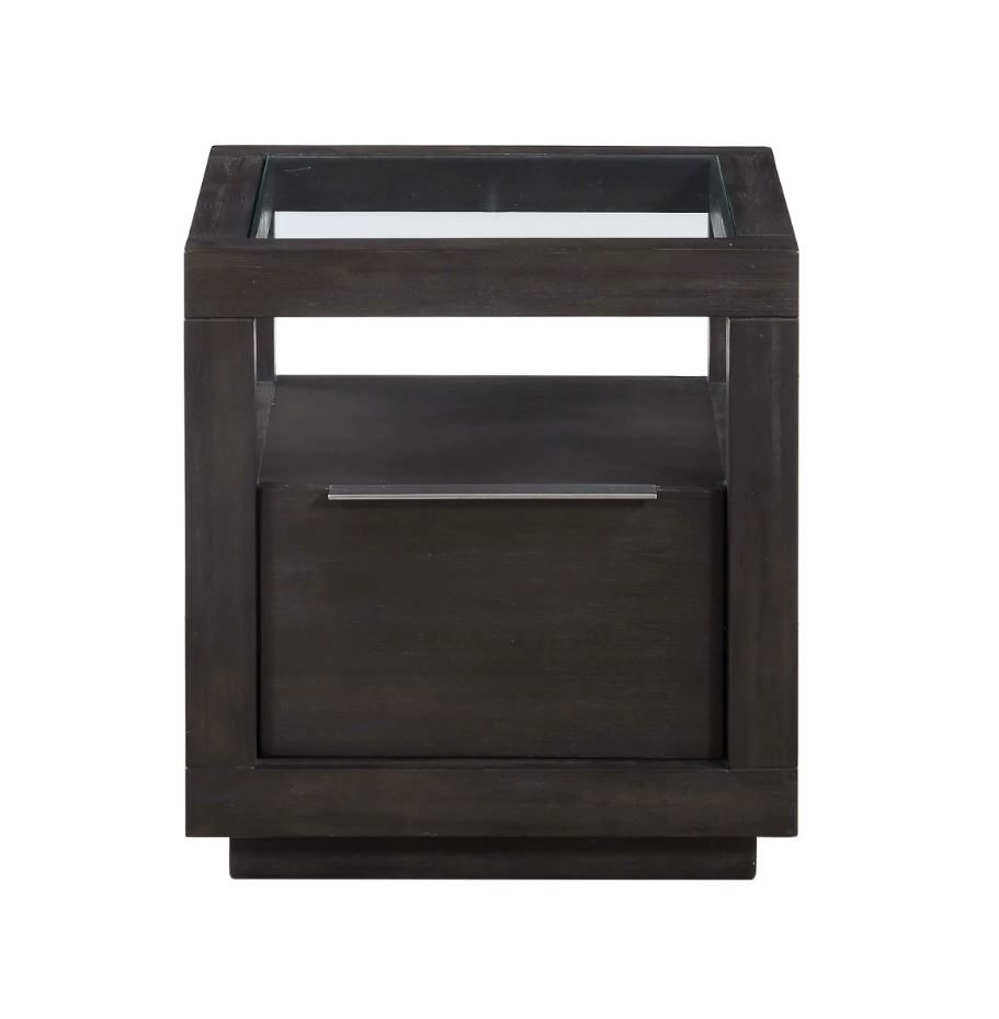 Oxford End Table Basalt Grey