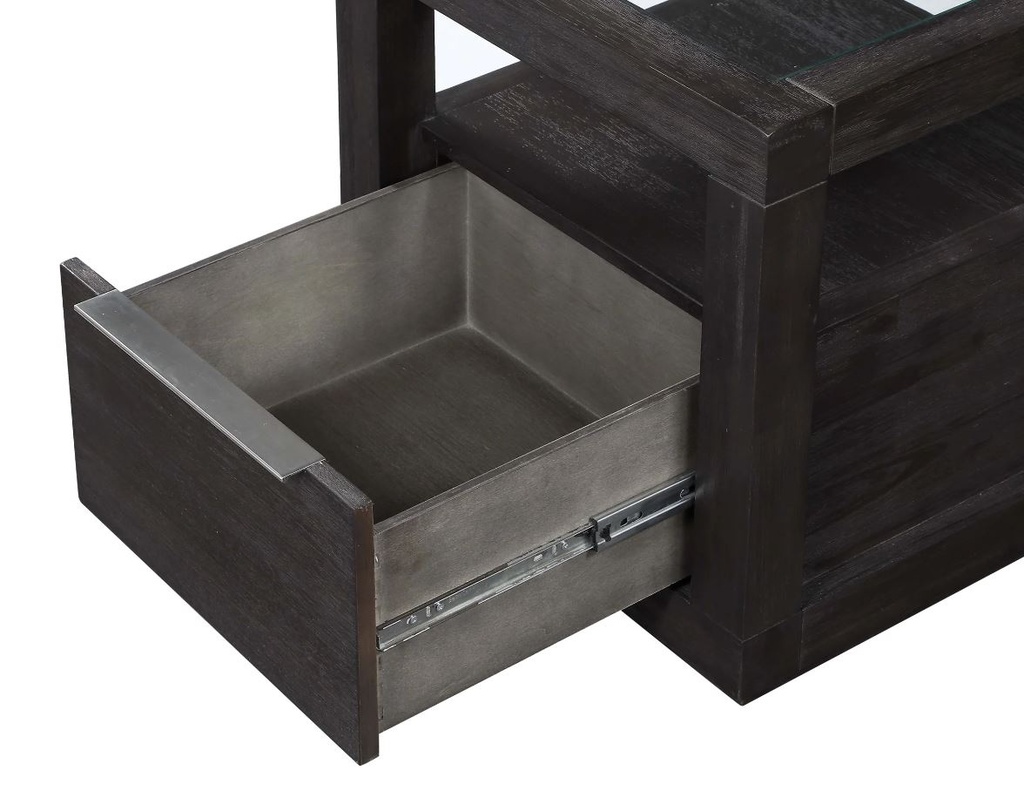 Oxford End Table Basalt Grey