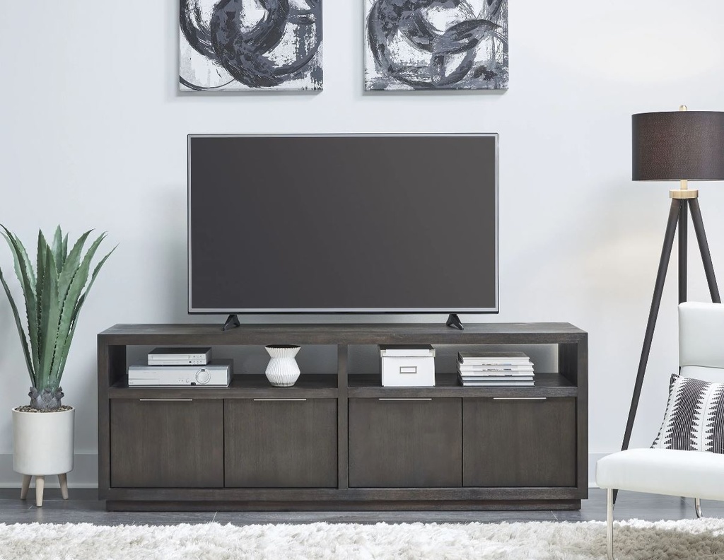 Oxford Media Console 74in Bas Grey