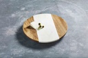 Marble And Wood Lazy Susan