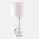 Round Marble Table Lamp 25in