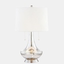 Glass Table Lamp 27in