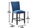 Camila Counter Chair Blue