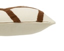 Brown Striped Pillow 17in
