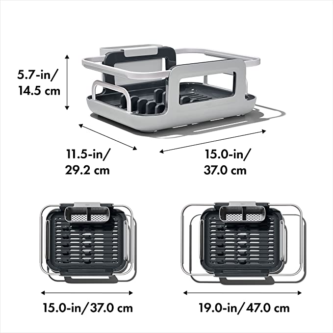 OXO Good Grips Over-The-Sink Aluminum Dish Rack