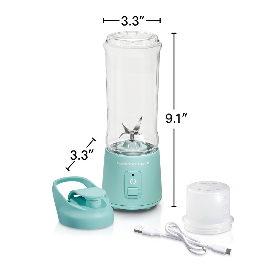 Hamilton Beach® Cordless Portable Blender Aqua