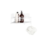 Cubiko Corner Shower Bin Set of 2 White