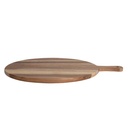 Suar Wood Cheese/Cutting Board w/ Handle, Natural 24"L x 19"W