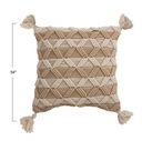 Macrame Pillow w/ Tassels 16in