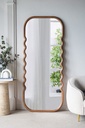 Retro Wooden Floor Mirror 74in