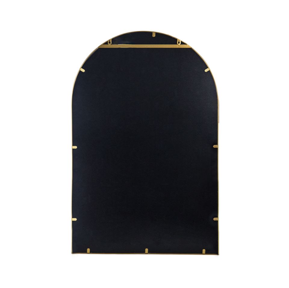 Celine Gold Arch Wall Mirror 24x36in