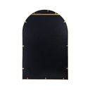 Celine Gold Arch Wall Mirror 24x36in