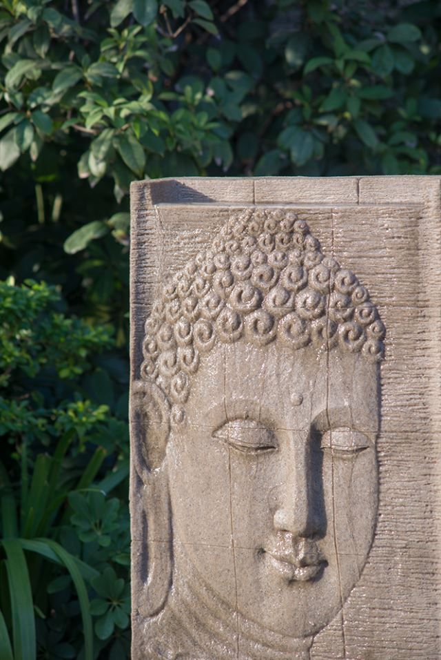 Buddha Sandstone Fountain 39in