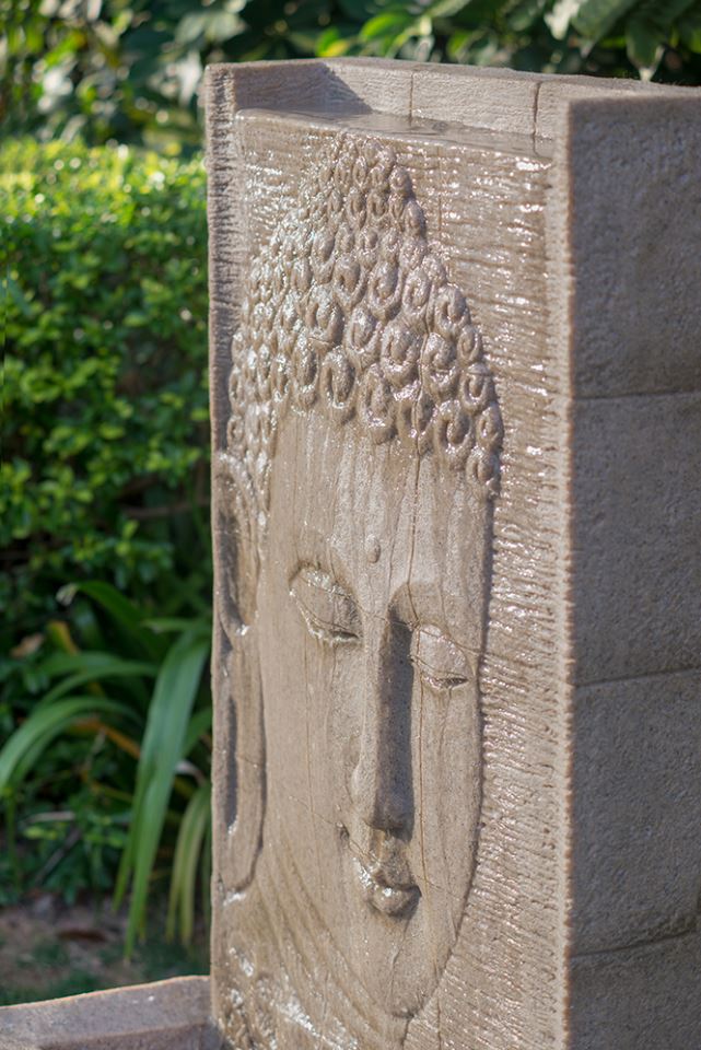 Buddha Sandstone Fountain 39in