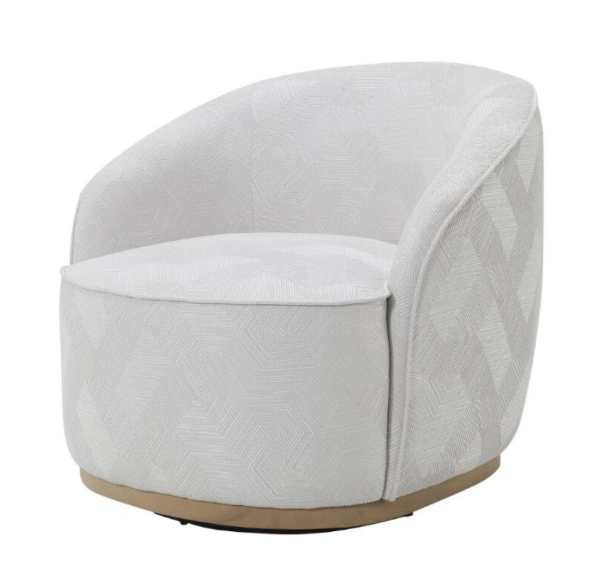 Aran Swivel Chair Pearl