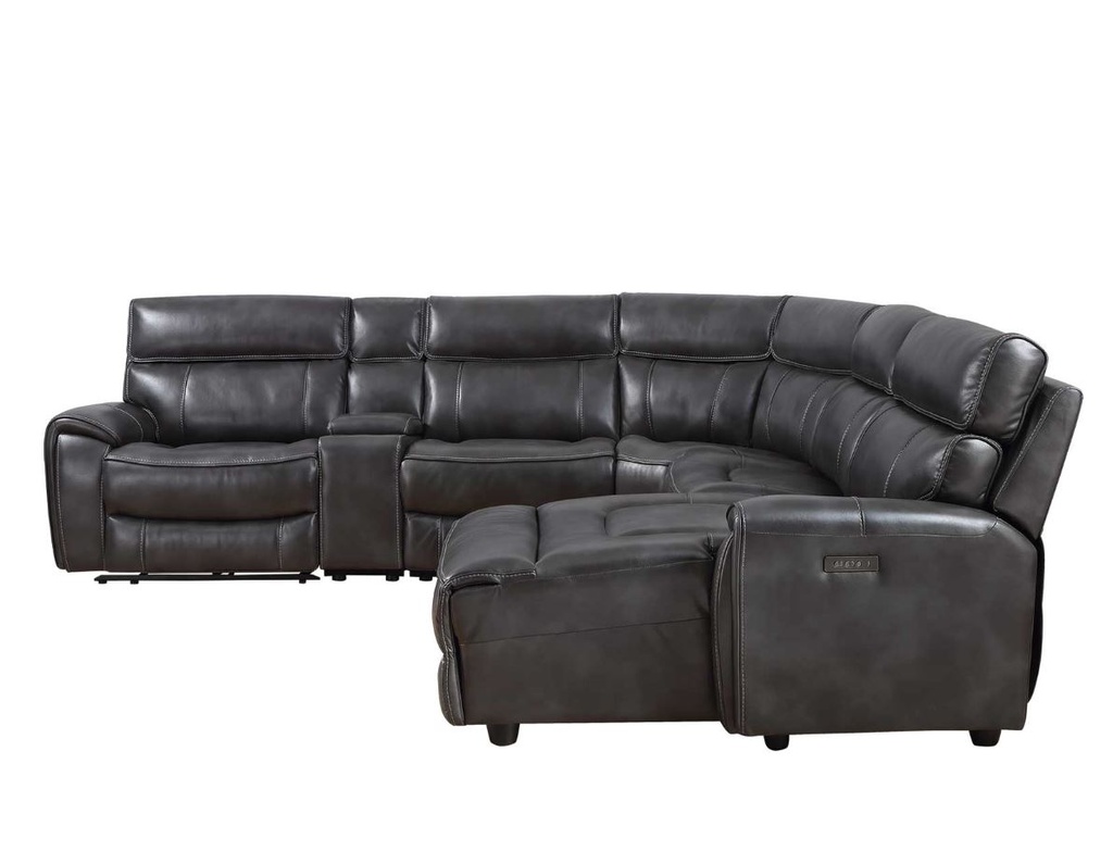 Provo 6-Piece Dual-Power Chaise Sectional