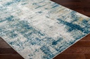 San Francisco Blue Abstract Rug 5x7