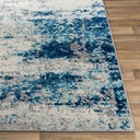 Chester Aqua Abstract Rug 6x9