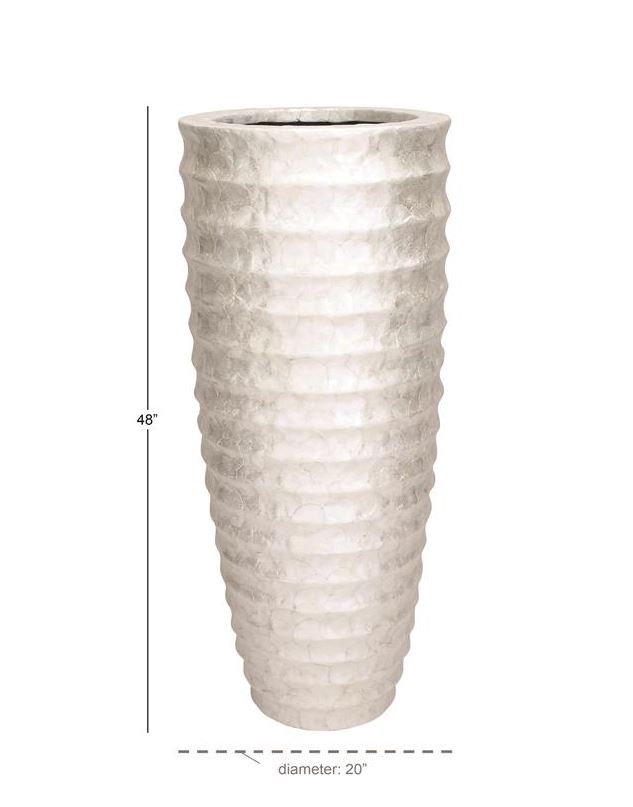 Capiz Floor Vase 48in