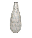 Ivory & Blue Mother of Pearl Vase 21in