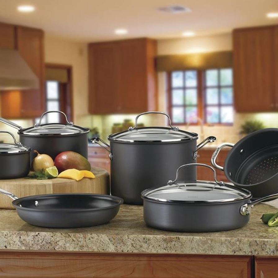 Cuisinart Chef's Classic Hard Anodized Cookware Set 10pc