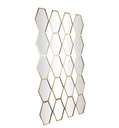 Gold Diamond Wall Mirror 29x53in