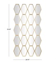 Gold Diamond Wall Mirror 29x53in