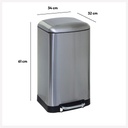 Ariane Step Can Stainless Steel 30L
