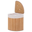 Corner Bamboo Laundry Basket