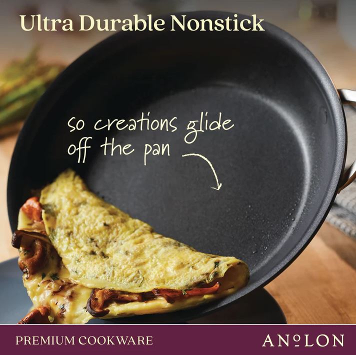Anolon Nouvelle Luxe Twin Pack Open Fry Pans
