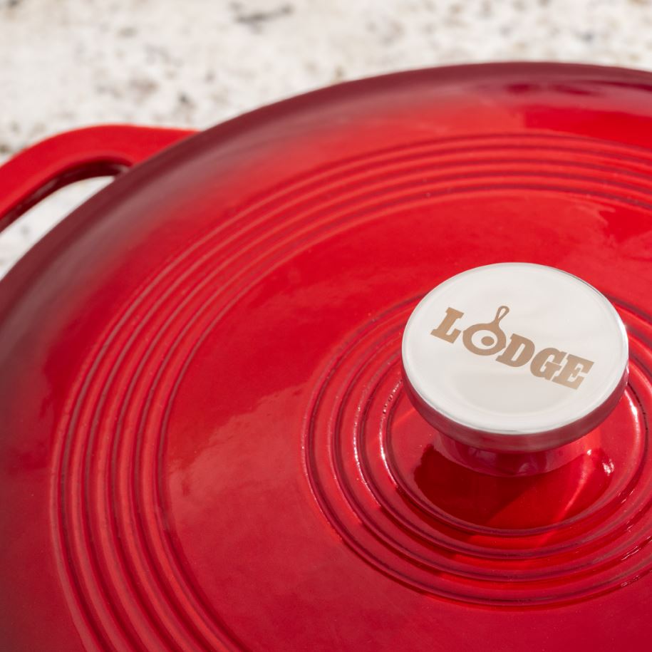 Lodge Enameled Casserole Dish 3.6T Red