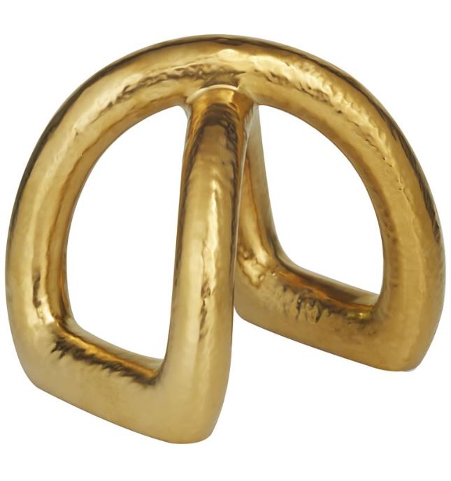 Gold Infinity Sculpture 8in