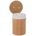 Round Bamboo Laundry Basket