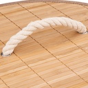 Round Bamboo Laundry Basket