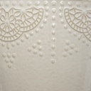 Ivory Embossed Planter Medium