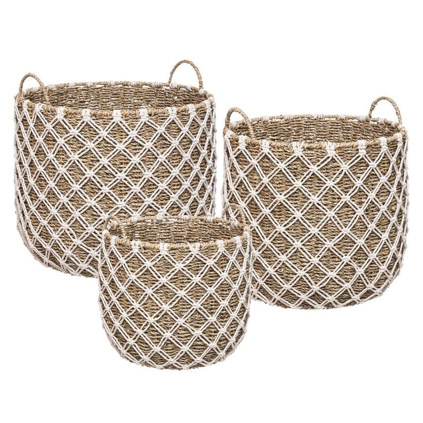 Palm Macrame Basket Small