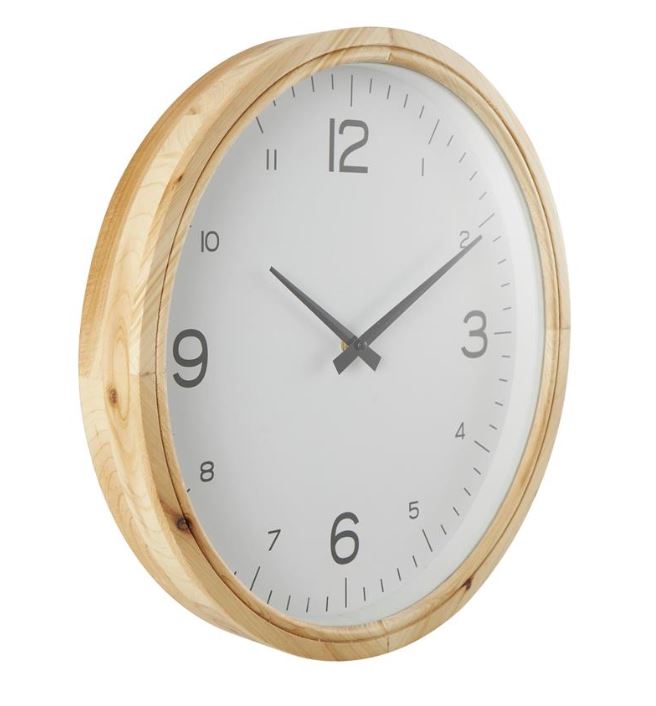 Wood Frame Clock 16in 