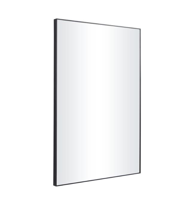 Rectangle Wall Mirror Black 24inx36in