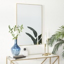 Rectangle Wall Mirror Gold 24inx36in