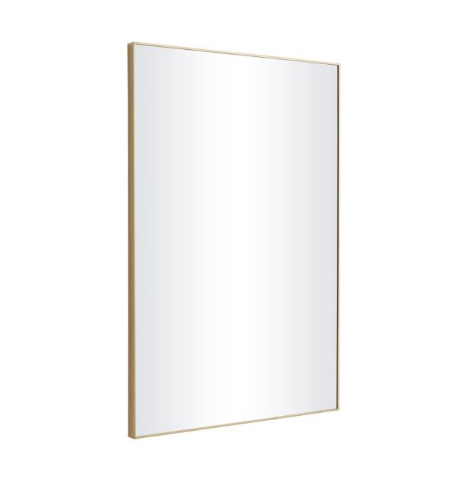 Rectangle Wall Mirror Gold 24inx36in