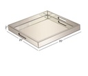 Square Mirrored Tray 20in 